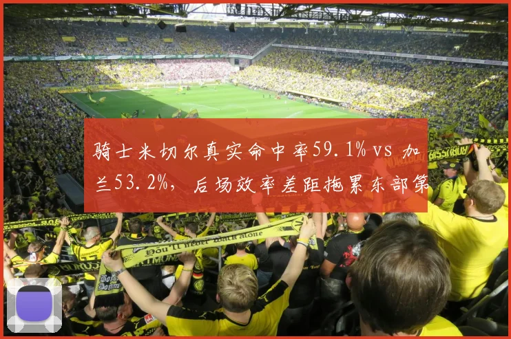 骑士米切尔真实命中率59.1% vs 加兰53.2%，后场效率差距拖累东部第五